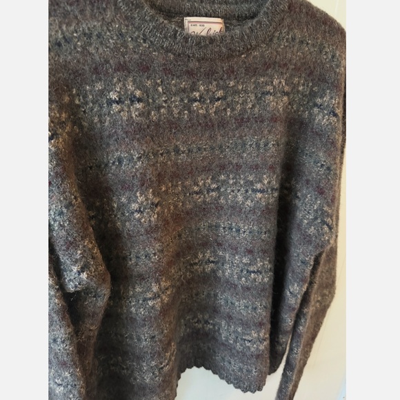 EUC Woolrich Wool Blend Multi Colored Fair Isle Sweater Men’s Size XL - Picture 8 of 9